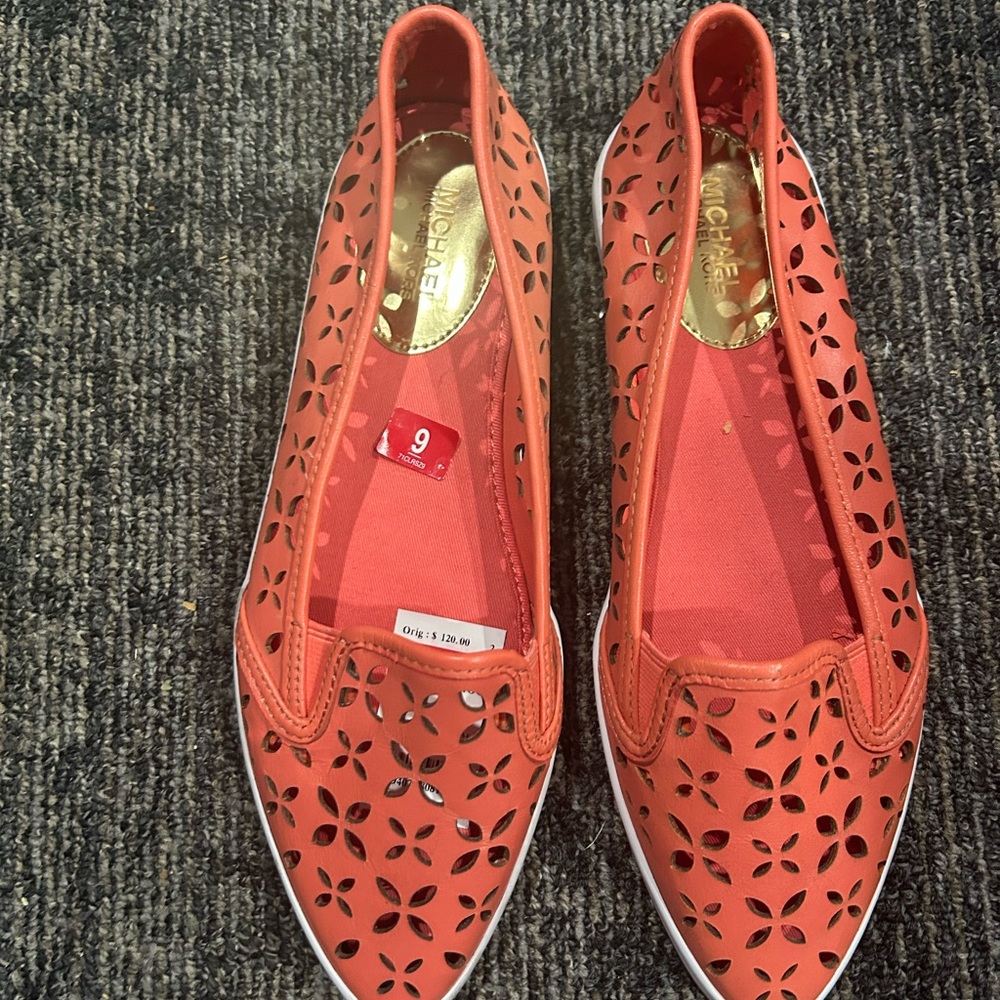 Michael Kors Women's Orange Slip-On Shoes